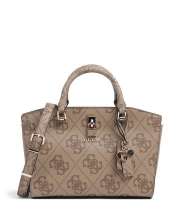 Guess Queensland Big 4G Logo Handtasche latte logo