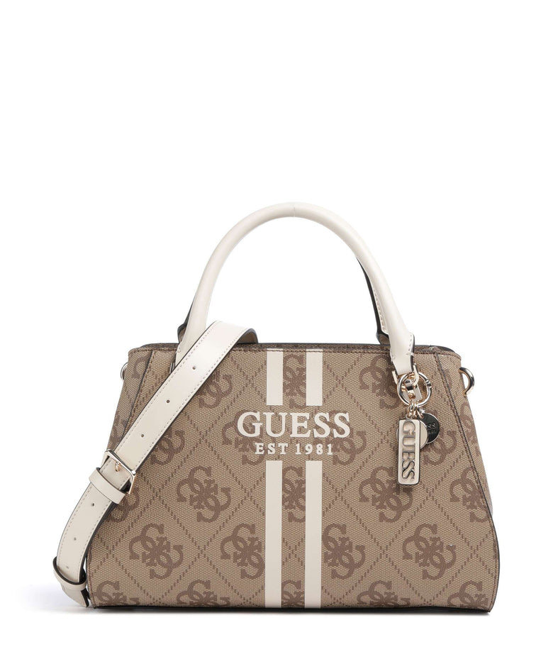 Guess Noelle 4G Logo Handbag latte logo