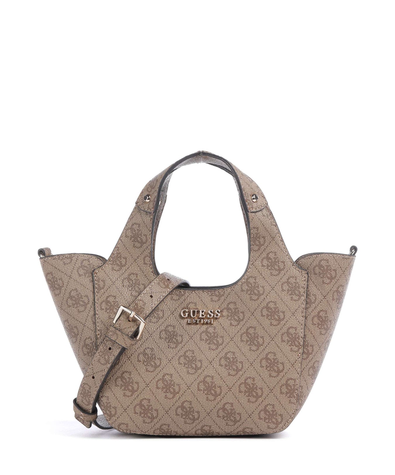 Guess Calista Mini Crossbody bag latte logo