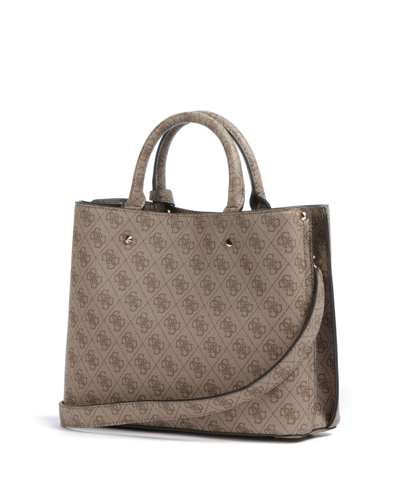 Guess Meridian Handbag latte logo
