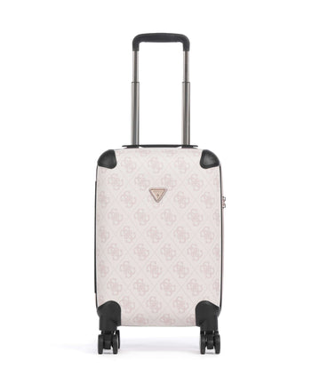Guess Berta 4G Logo 4-Rollen Trolley rose water logo