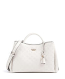 Guess Phoebe Peony Debossed Borsa a mano offwhite logo