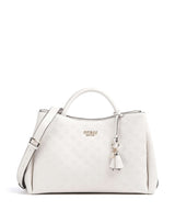 Guess Phoebe Peony Debossed Handtasche offwhite logo