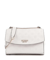 Guess Phoebe Peony Debossed Schultertasche offwhite logo