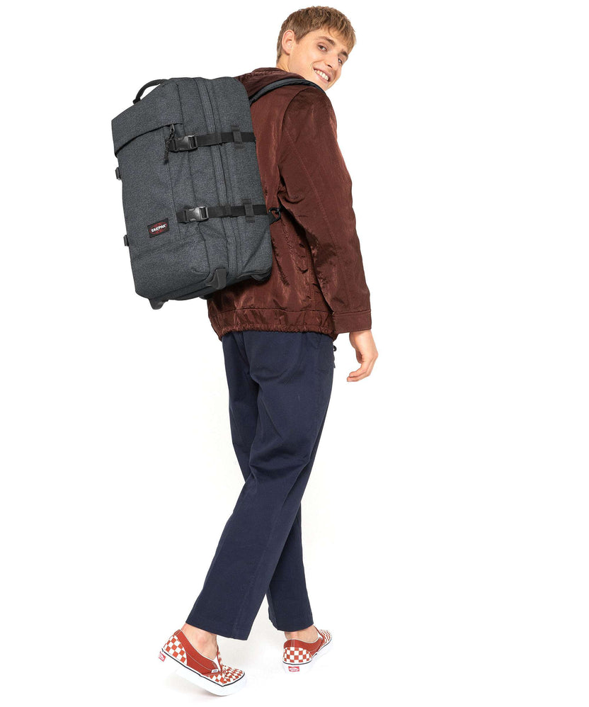 Eastpak Strapverz S Travel bag with wheels black denim