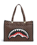 Sprayground Sawtooth Sharks in Paris Borsa shopper brown