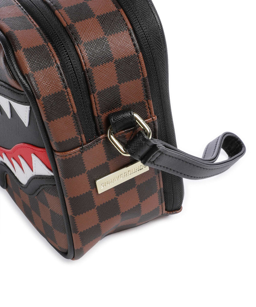Sprayground Sawtooth Sharks in Paris Toiletry bag brown
