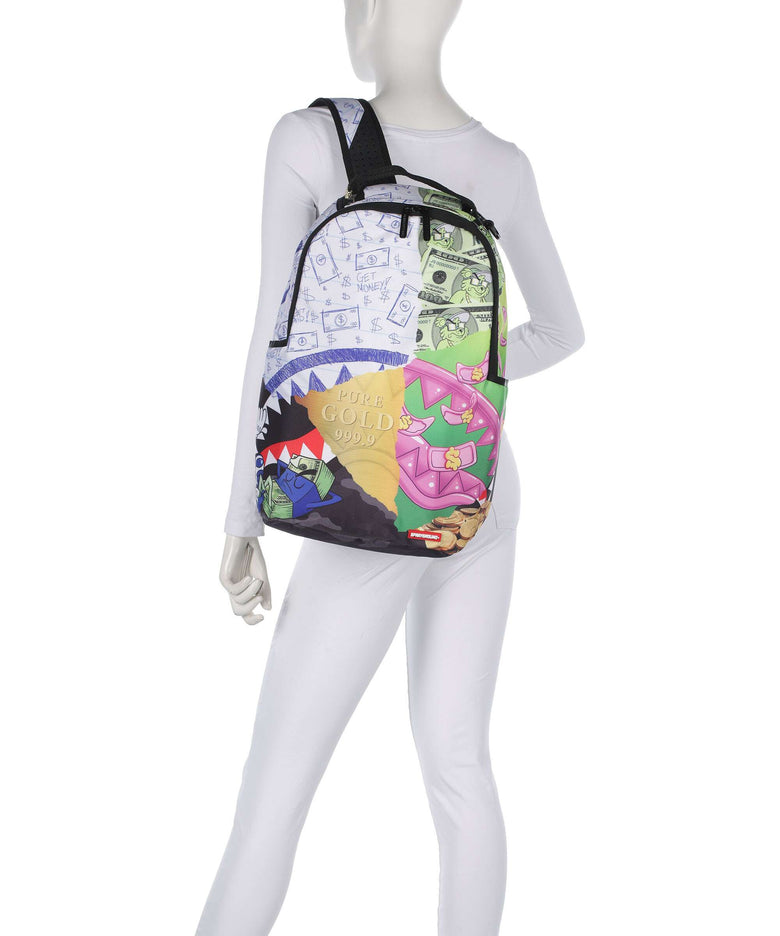 Sprayground Mean Money Collage Backpack multicolour
