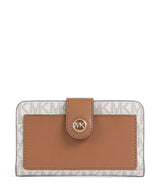 Michael Kors MK Charm Geldbörse vanilla/acorn