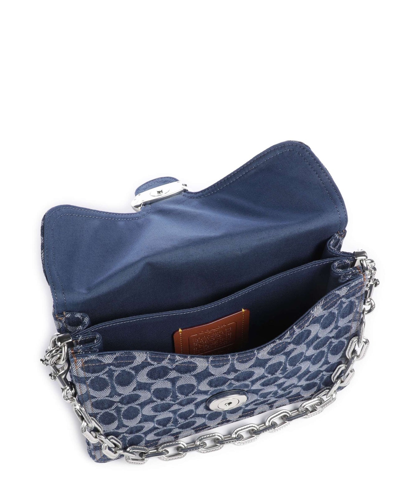 Coach Tabby Signature Chain Shoulder bag deep blue/multicolour