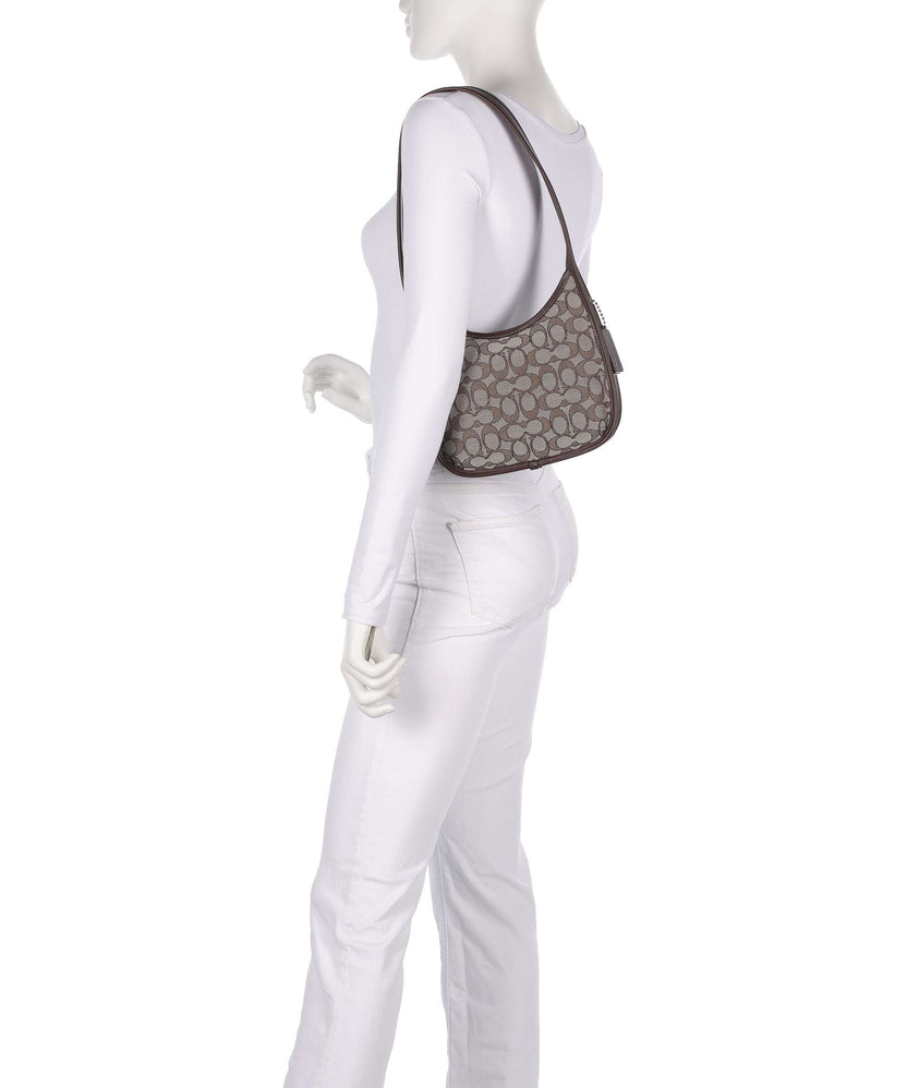 Coach The Coach Originals Curve Signature Jacquard Shoulder bag oak maple