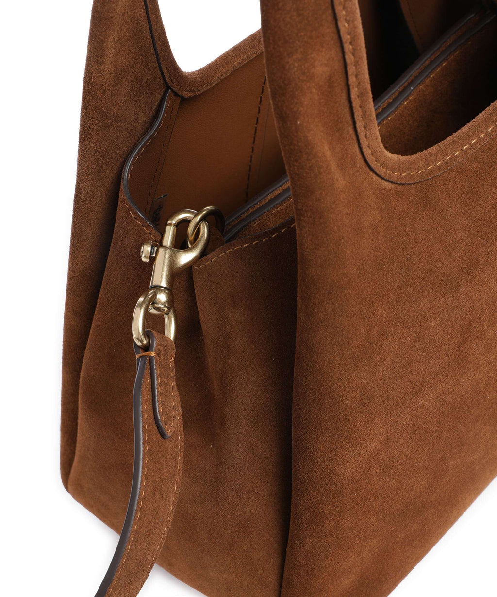 Coach Lana Suede 23 Handbag warm brown