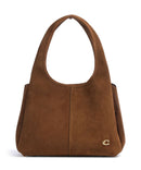 Coach Lana Suede Beuteltasche warm brown