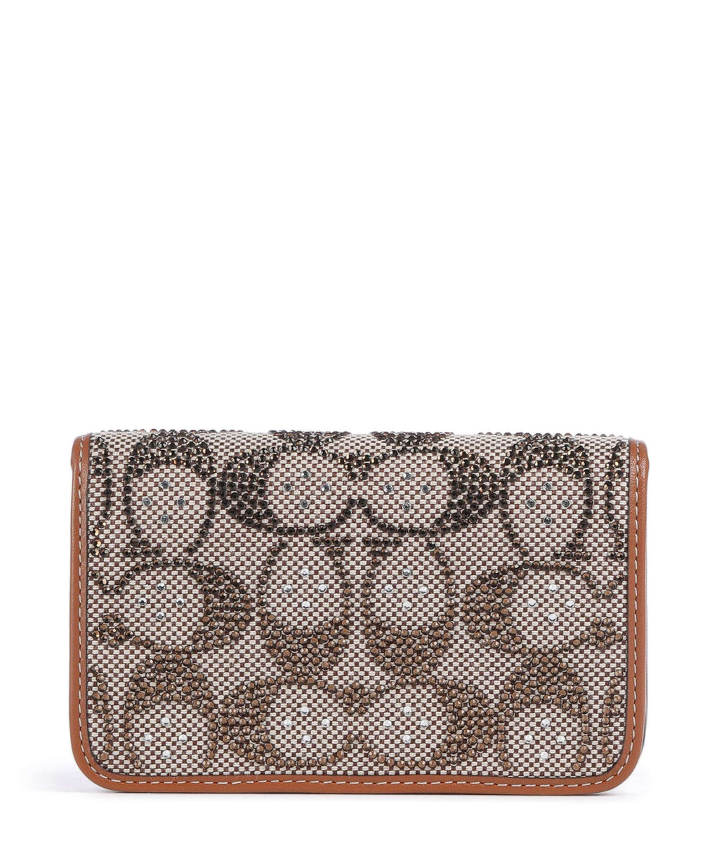 Coach Essential Crystal Signature Jacquard Wallet burnished amber