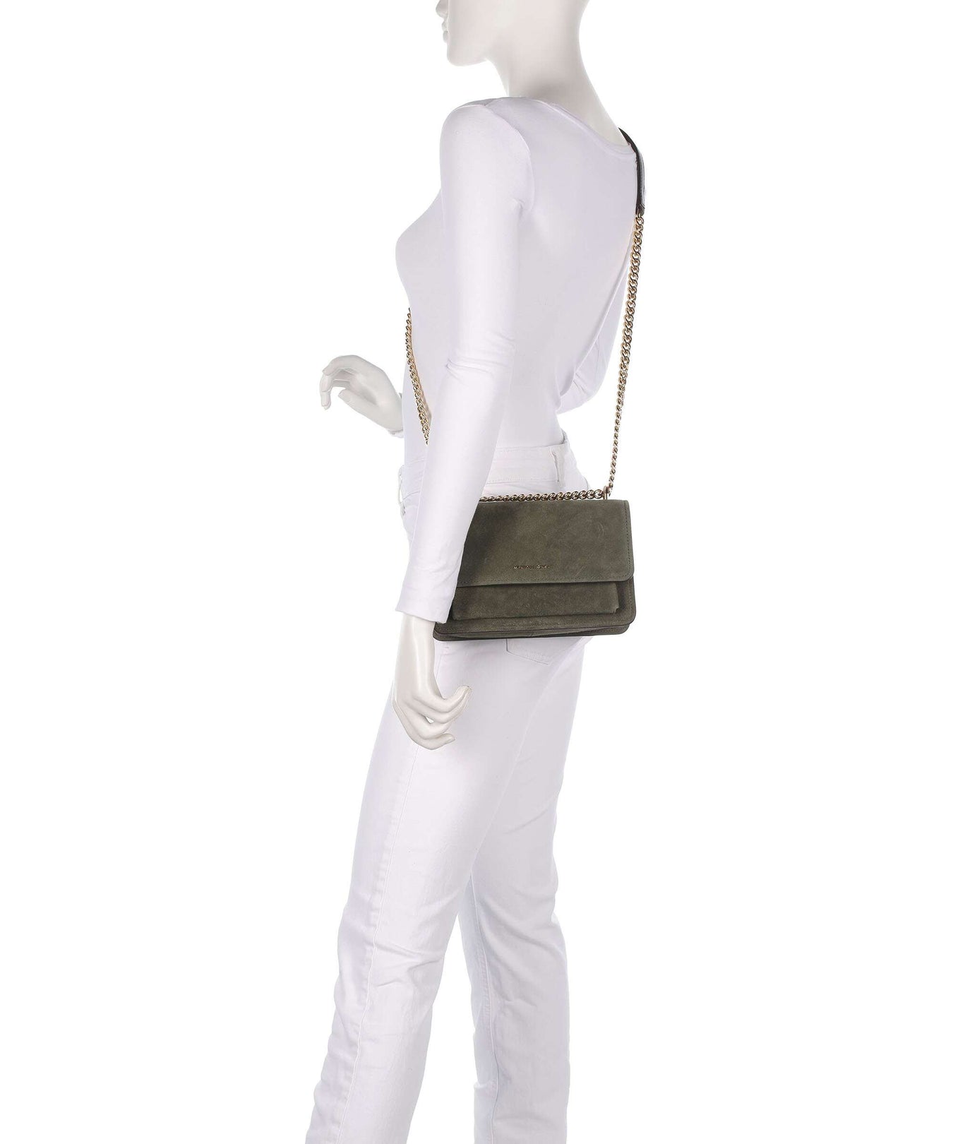 Michael Kors Claire Large Shoulder bag ivy