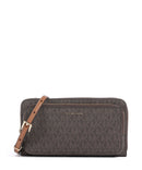 Michael Kors Jet Set Large Continental Borsa a tracolla brown/acorn