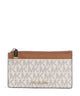 Michael Kors Jet Set Porta carte di credito vanilla/acorn