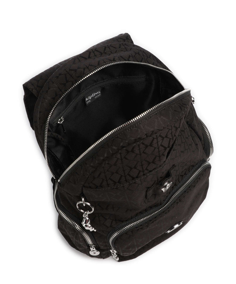 Kipling Elevated City Zip S Backpack noir sign