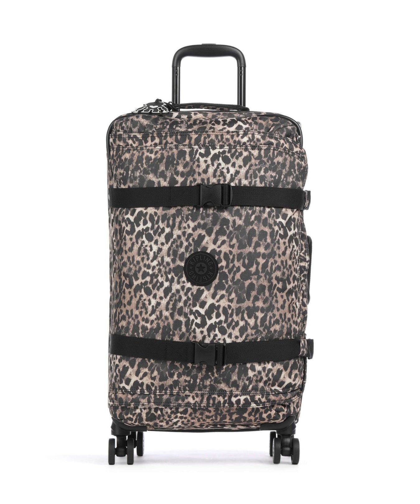 Kipling Basic Spontaneous M Spinner (4 wheels) wild leopard