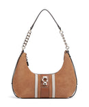 Guess Erenia Schultertasche cognac multicolour