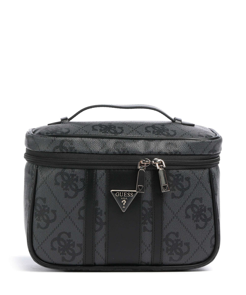 Guess Erenia Toiletry bag coal logo