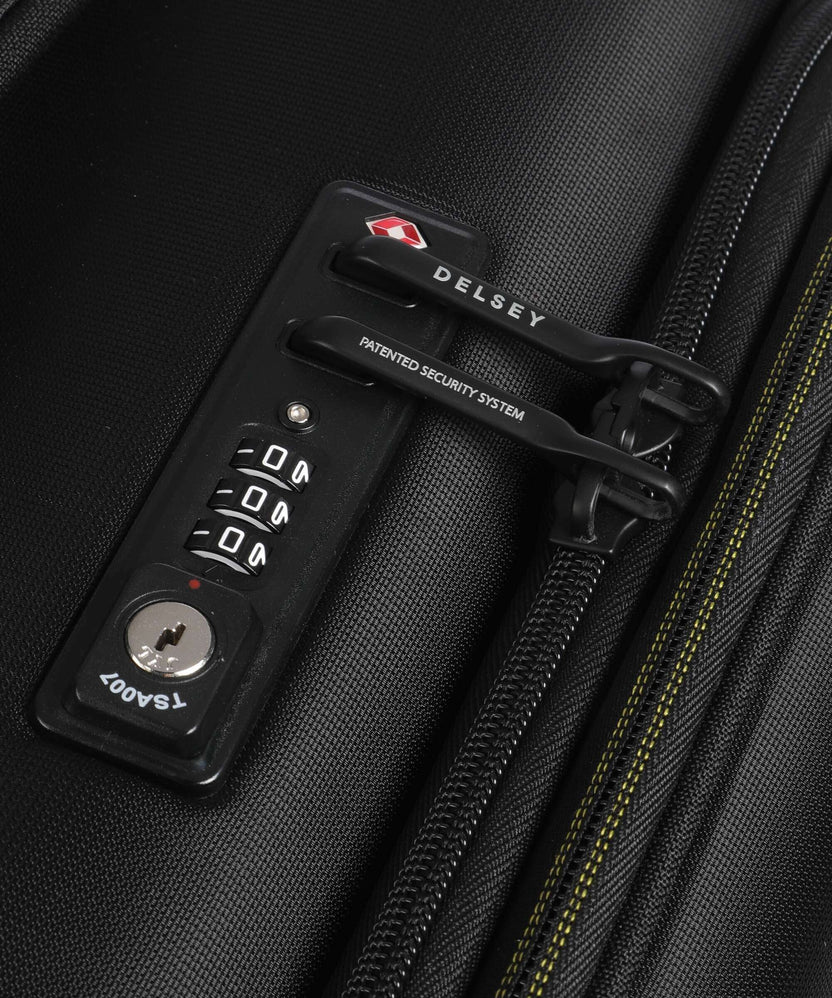 Delsey Paris Brochant 3 Spinner (4 wheels) deep black