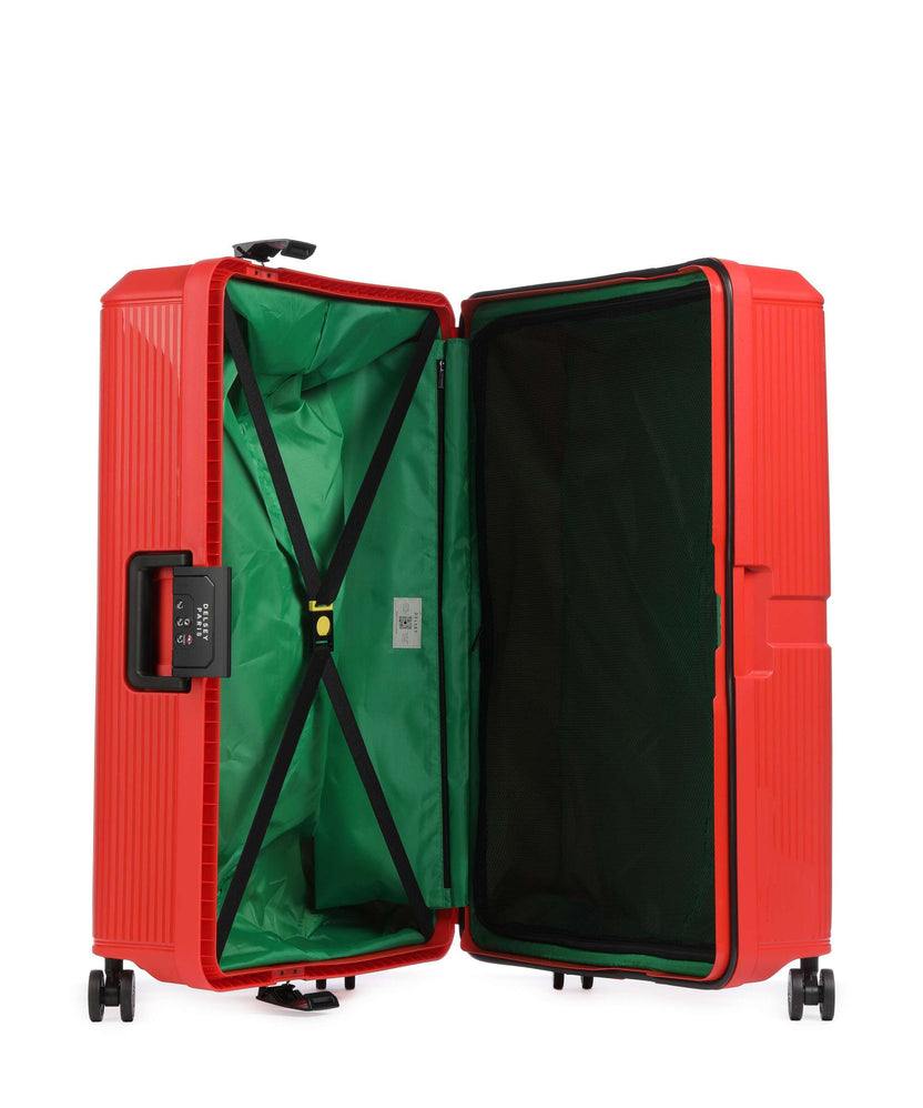 Delsey Paris x United Colors of Benetton CB Hard Spinner (4 wheels) red