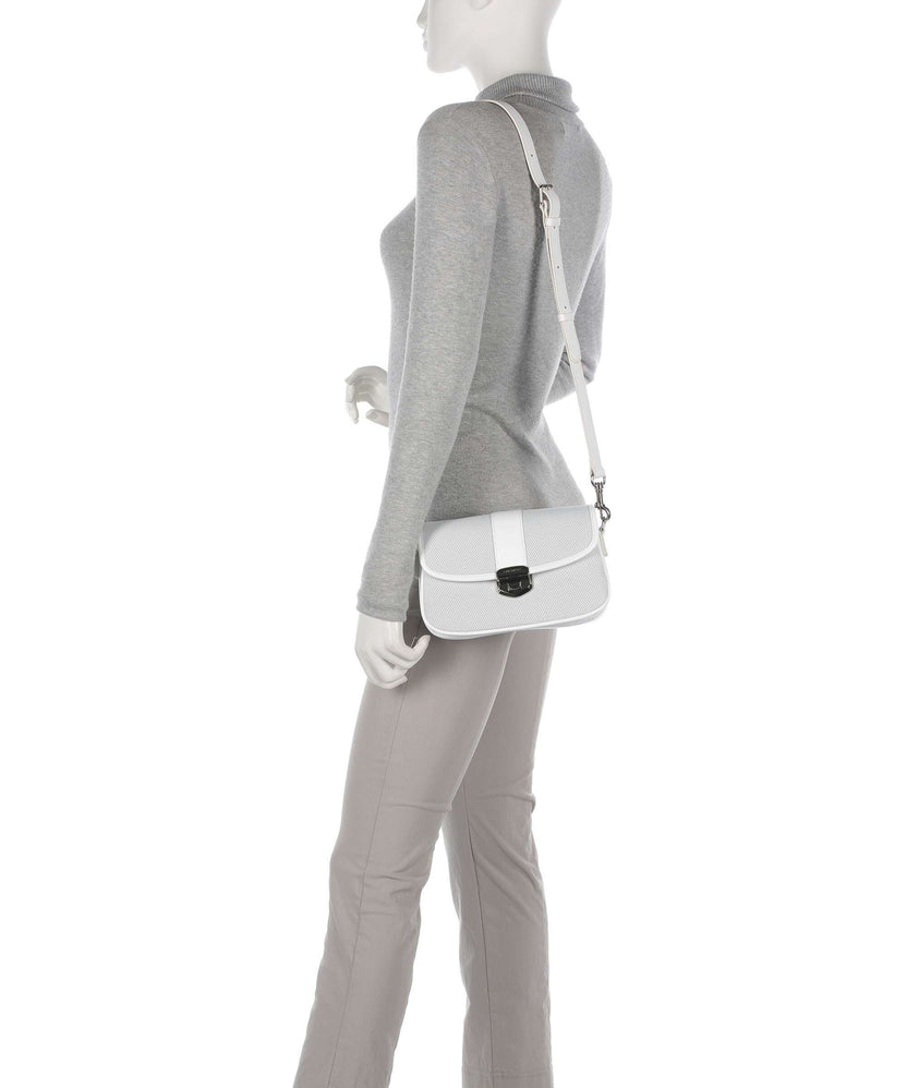 Lancaster Canvas Fia Crossbody bag blanc