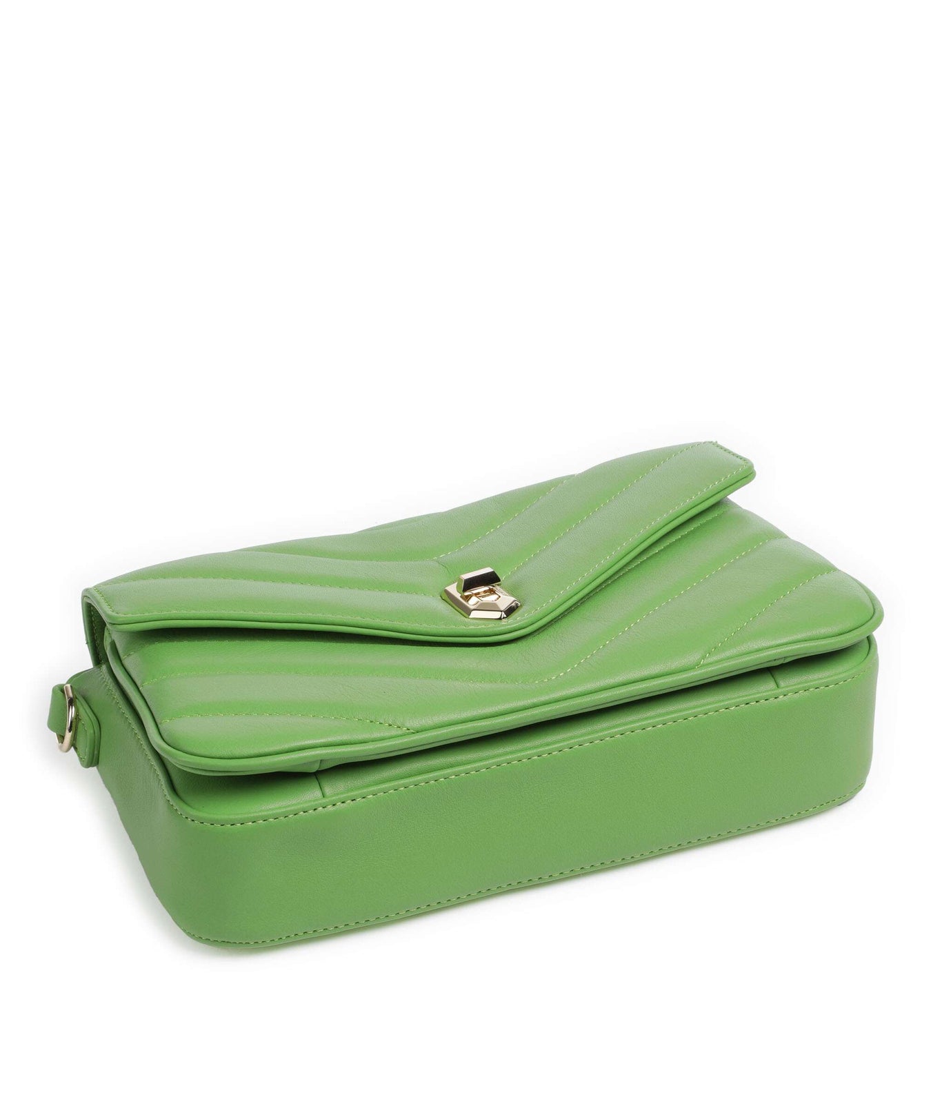 Lancaster Soft Matelassé Crossbody bag vertmouss