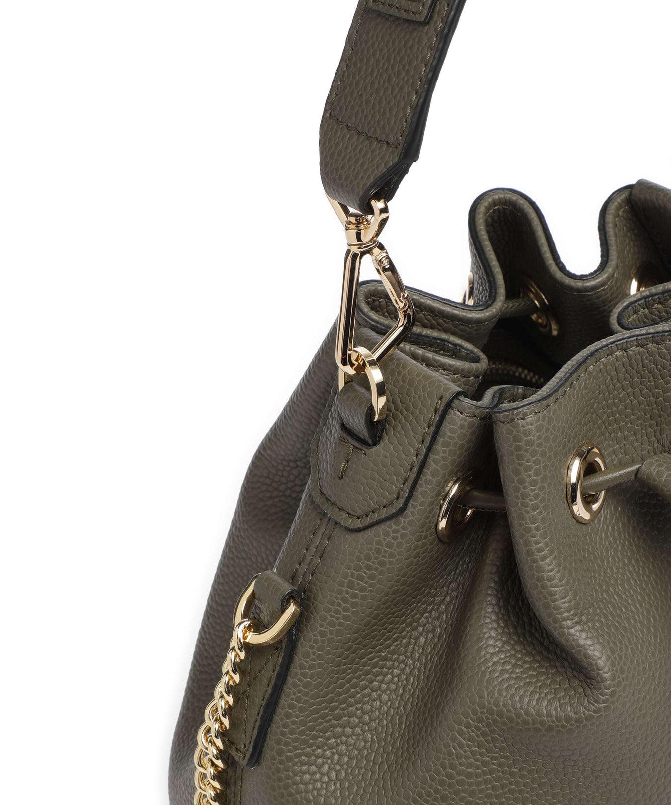 Lancel Ninon S Bucket bag dark khaki