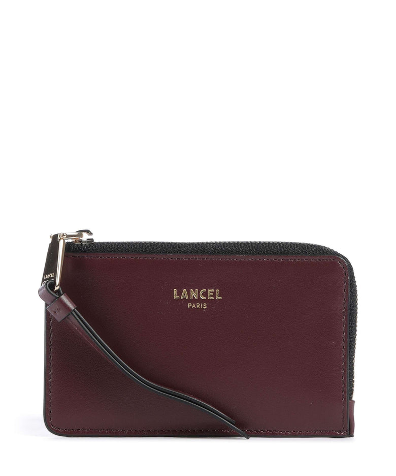 Lancel Origami Credit card holder cassis