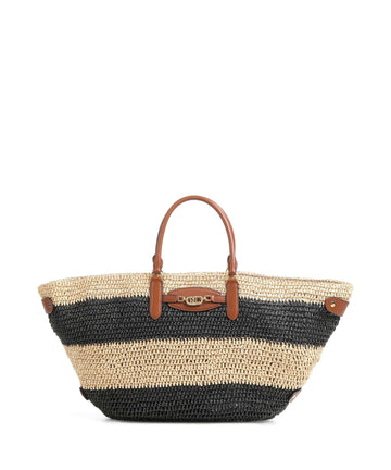 Lauren Ralph Lauren Daphney 40 Straw Handtasche natural/black/lauren tan