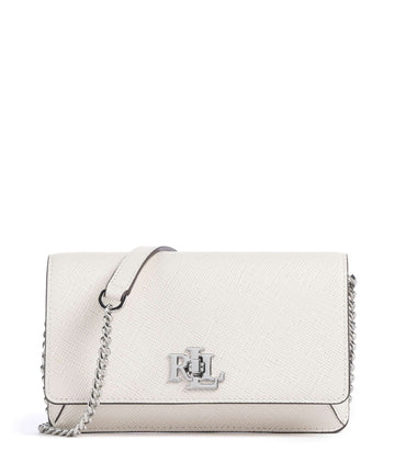 Lauren Ralph Lauren Turn-Lock Borsa a tracolla soft white