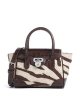Lauren Ralph Lauren Tanner Small Borsa a mano zebra/dark hickory