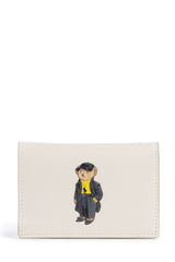 Polo Ralph Lauren Bear Holiday Étui à cartes crédit ivory