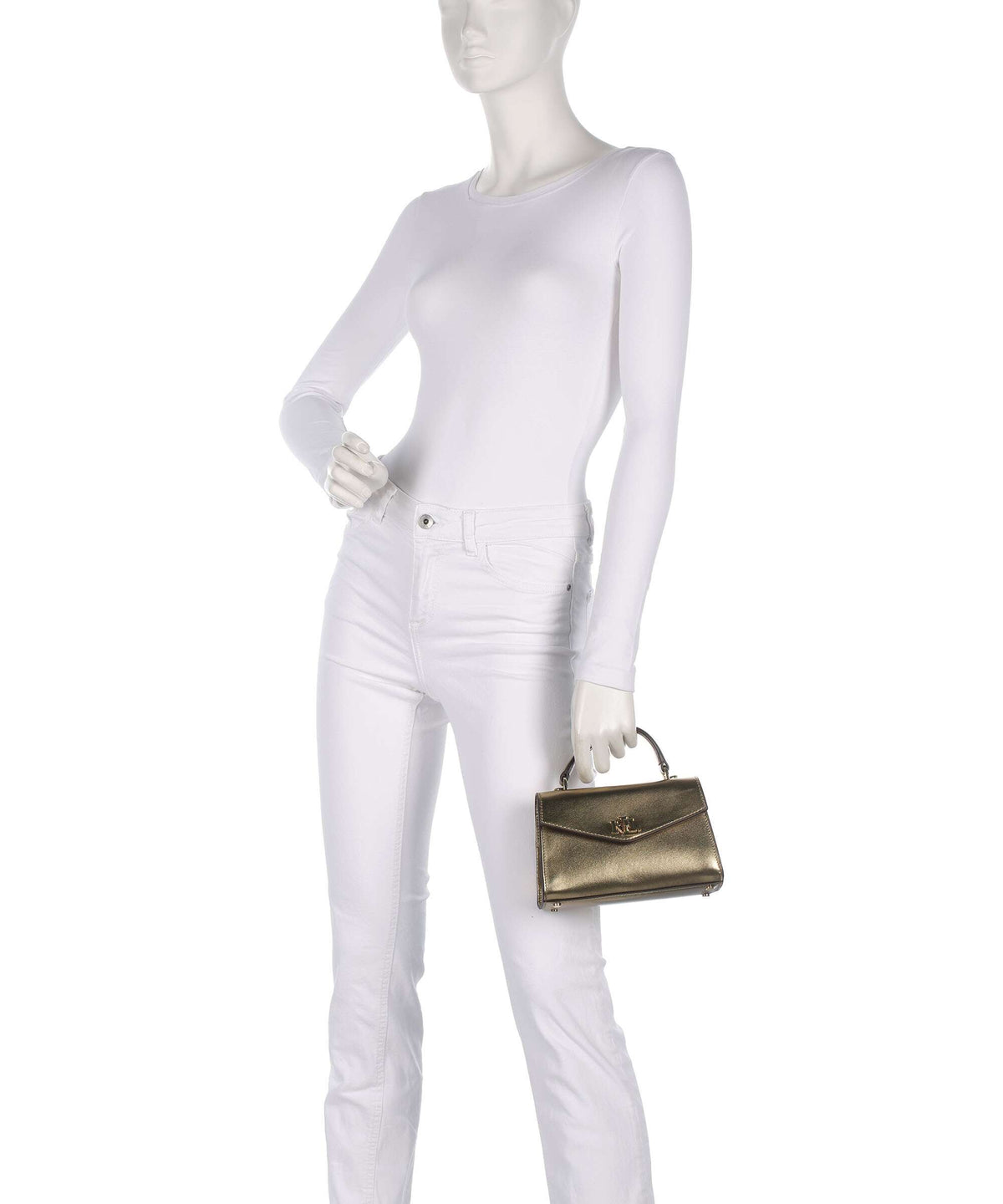 Lauren Ralph Lauren Farrah Small Handbag antique gold