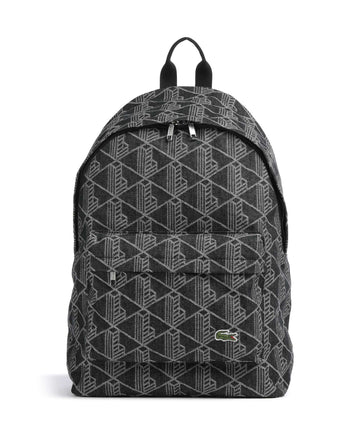 Lacoste Neocroc Zaino mono jacquard denim noir