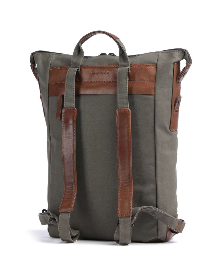 Harold's Wax Backpack khaki/braun
