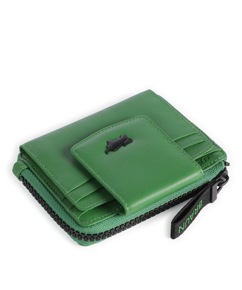 Braun Büffel Capri RFID Credit card holder grün