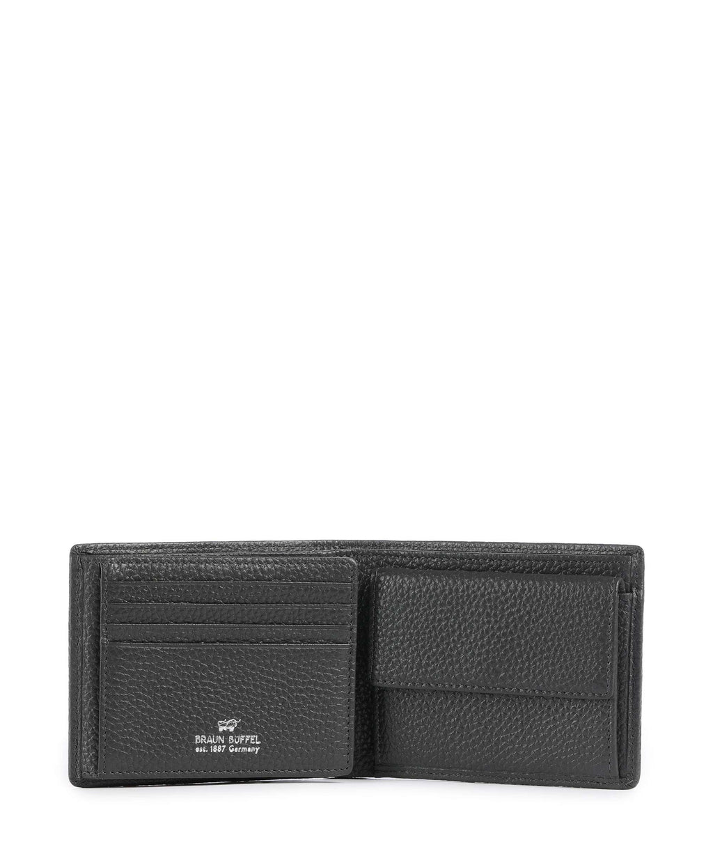Braun Büffel Theo RFID Wallet dark grey