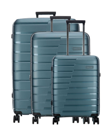 Travelite Air Base Set valigie trolley (4 ruote) eisblau
