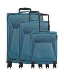Travelite Chios 4-Rollen Trolley Set petrol