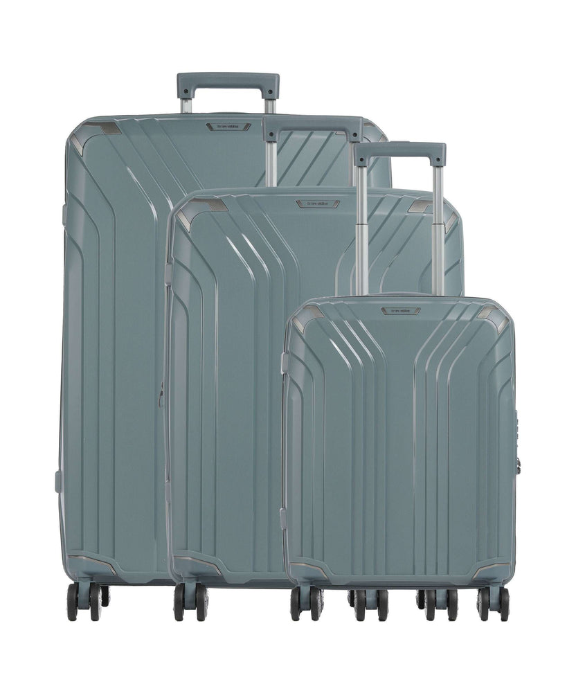 Travelite Elvaa Suitcase set (4 wheels) Blaugrau