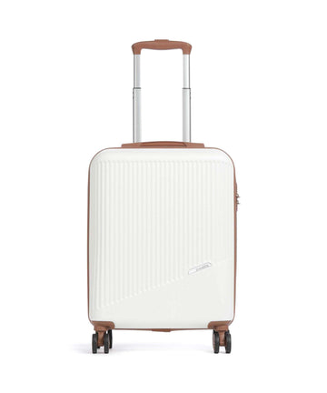 Travelite Bali Valise 4 roues weiss/cognac