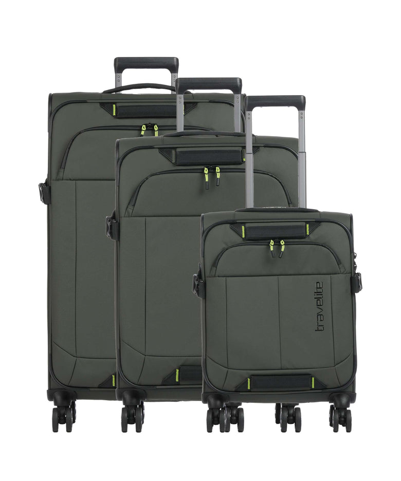 Travelite Briize Suitcase set (4 wheels) khaki