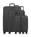 Travelite Air Stripe 4-Rollen Trolley Set black
