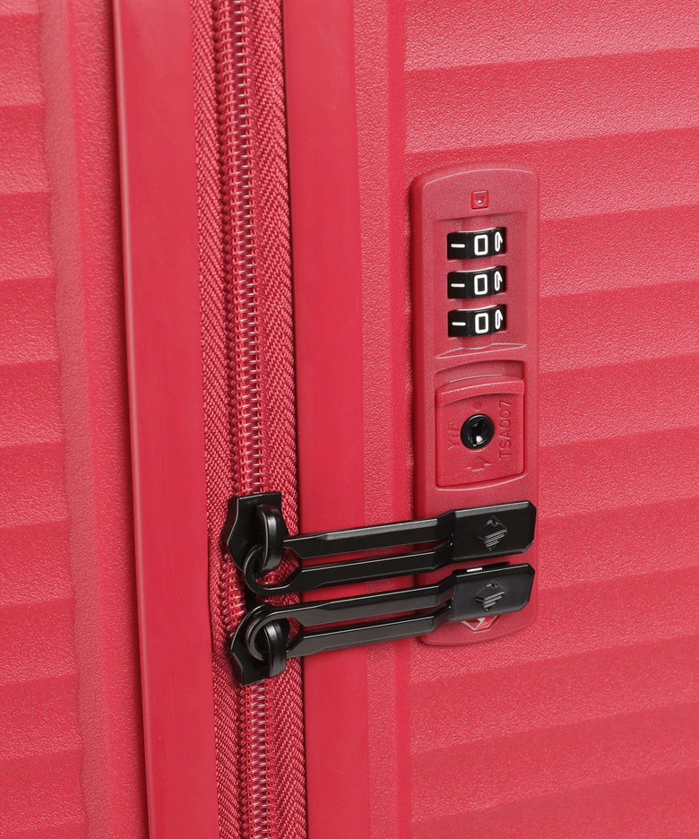 Travelite Air Stripe Suitcase set (4 wheels) red