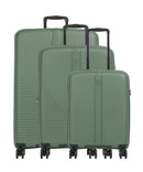 Travelite Air Stripe 4-Rollen Trolley Set green