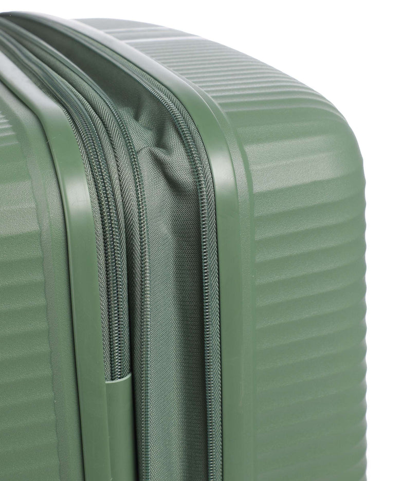 Travelite Air Stripe Suitcase set (4 wheels) green