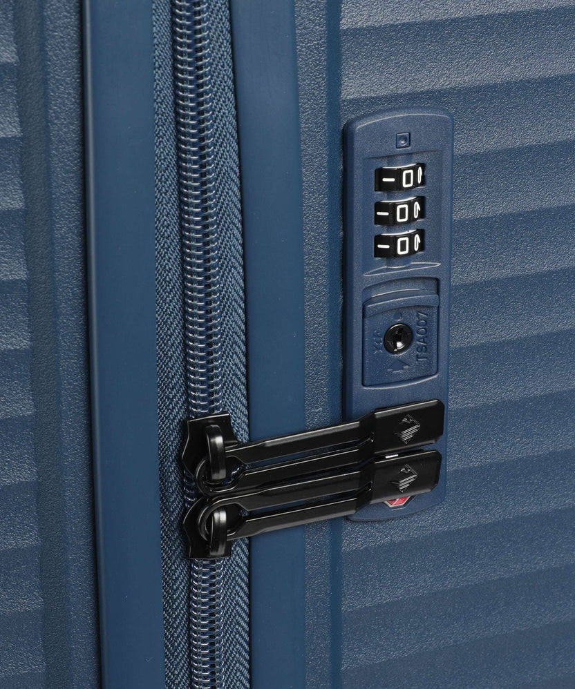 Travelite Air Stripe Slim Suitcase set (4 wheels) navy